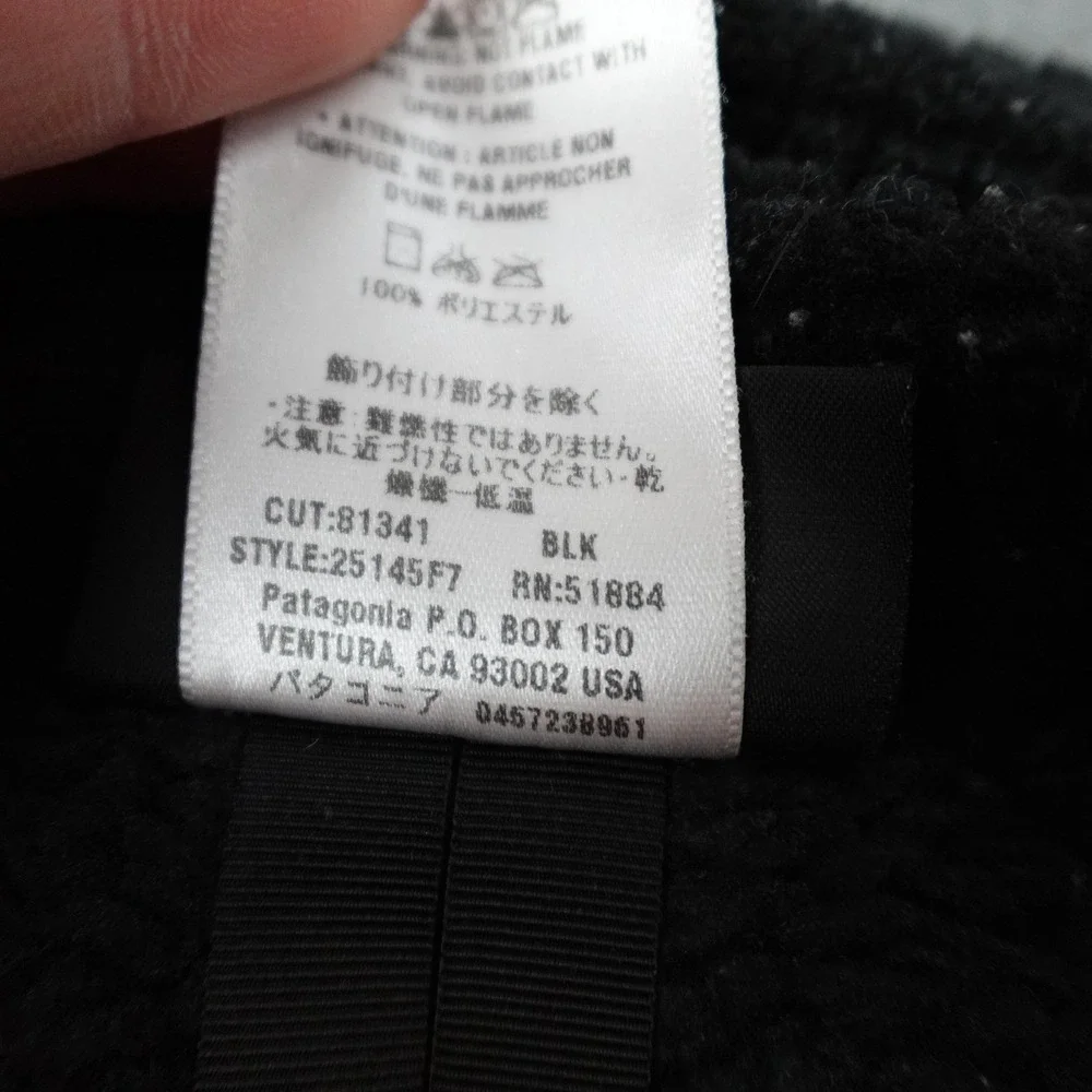 Patagonia Men's Black Fleece Utility Jacket